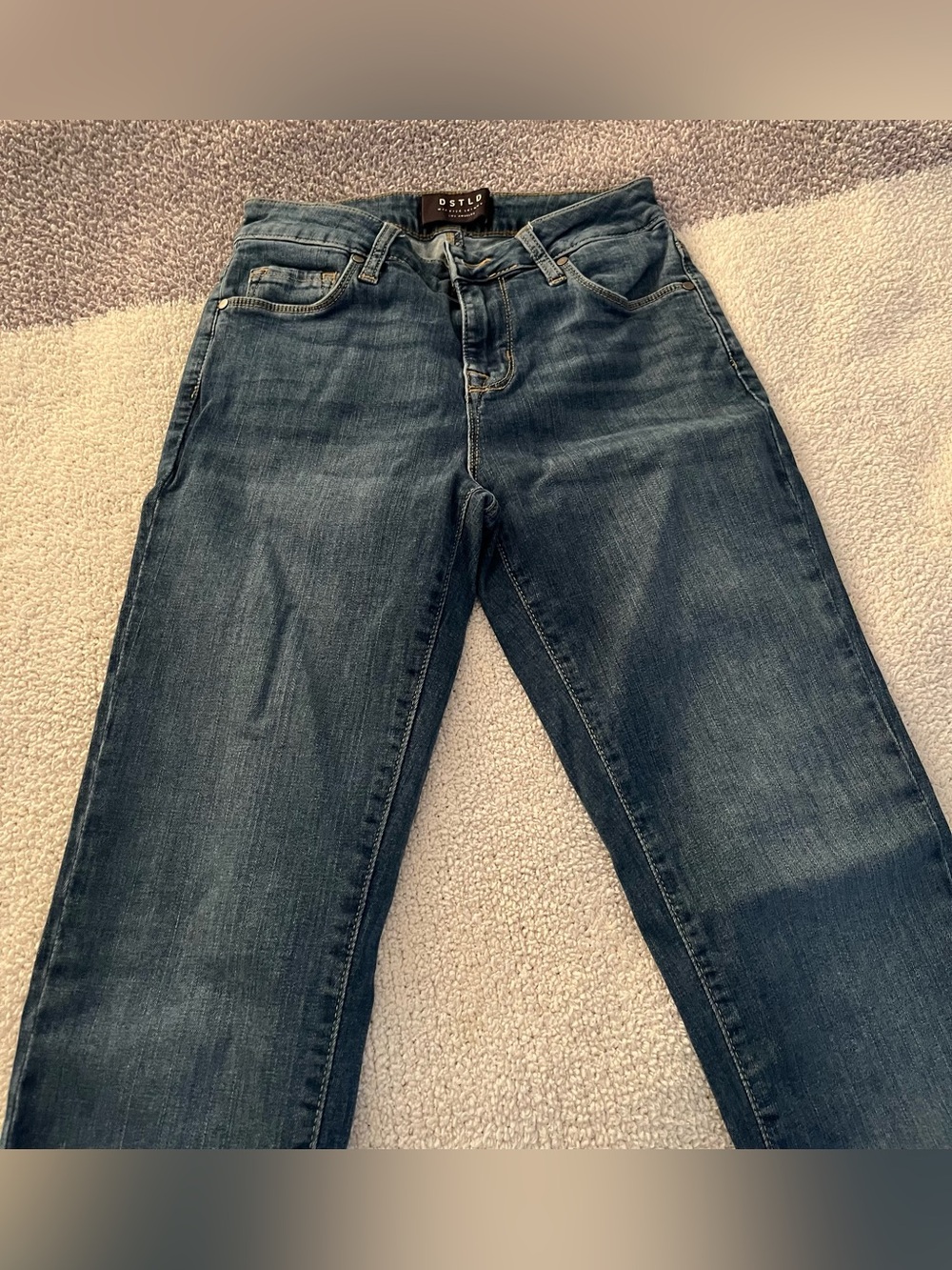 DSTLD Dark Indigo Straight-Leg Jeans Size 27